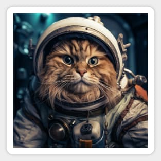 Astronaut Cat in Space - Cymric Magnet